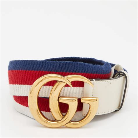 gucci white belts|real white gucci belt.